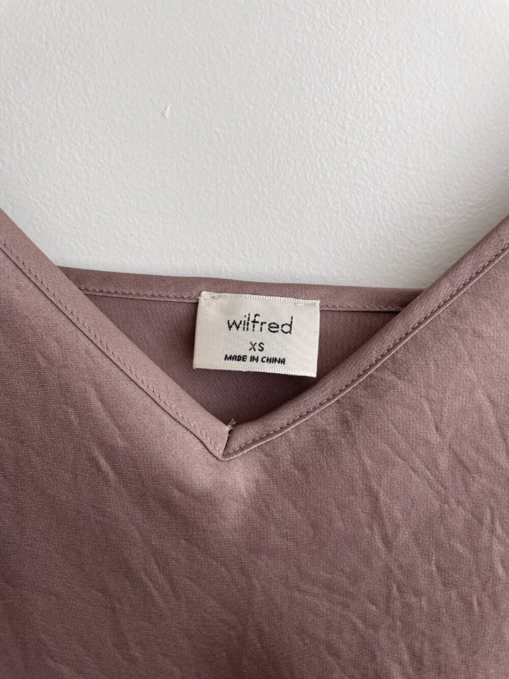 Wilfred Aritzia Only Slip Satin Midi Dress Dusty Mauve - XS - Picture 5 of 6